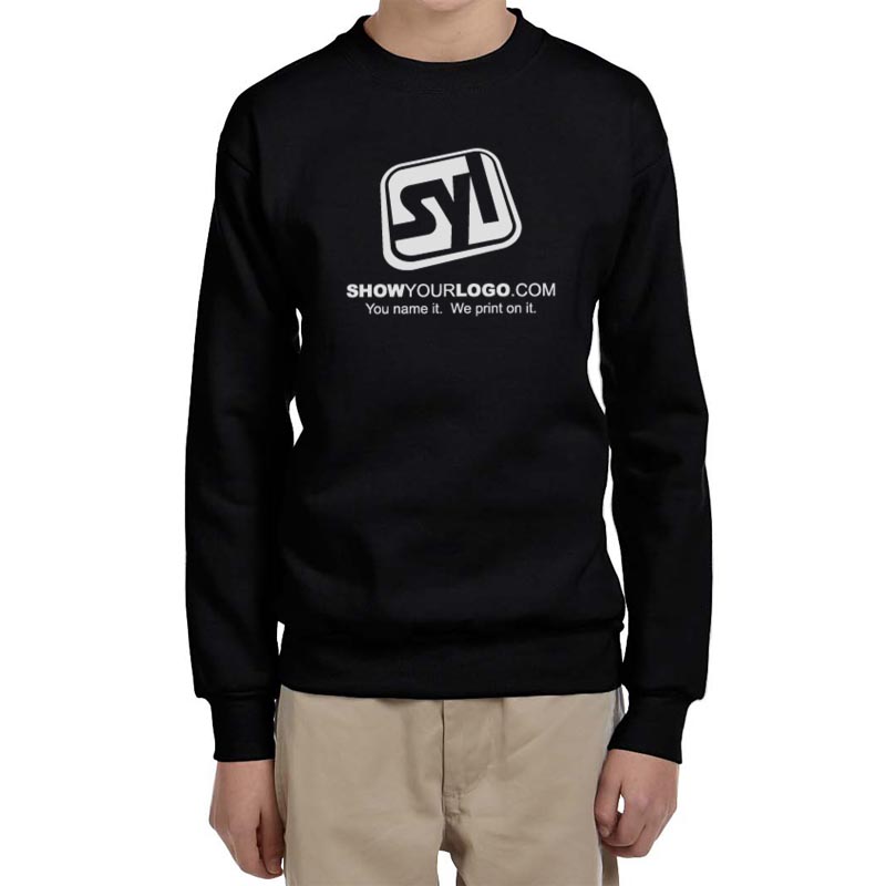 Hanes PrintPro Crewneck Kids Sweatshirts