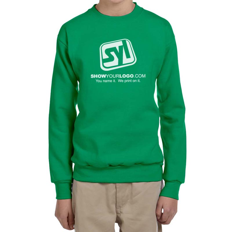 kelly green crew neck sweatshirt