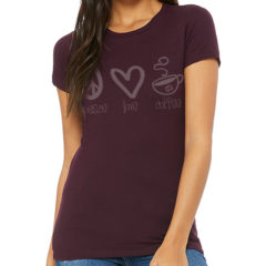 Bella + Canvas Women’s Slim Fit Tee - plum