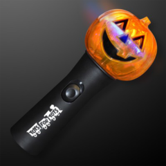 Pumpkin Wand With Spinning Lights - pumpkinwandwithspinninglights