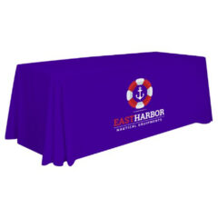 Stain Resistant 3-Sided Table Throw – 8′ - purple