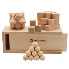 Wood Puzzle Boxed Set – 3 in 1 - puzzle3in1