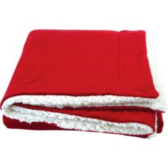 Sherpa Blanket - red