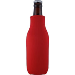 FoamZone Zippered Bottle Cooler - red new