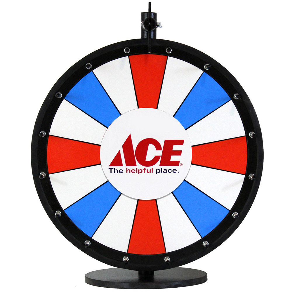 Tabletop Prize Wheel – Dry Erase - redwhiteblueprizewheel