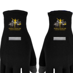 Texting Touch Screen Gloves - reflective stripa