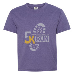 Youth Fruit of the Loom Printed T Shirts - retro heather purple