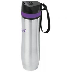 Persona Stainless Steel Vacuum Water Bottle – 20 oz - Purple