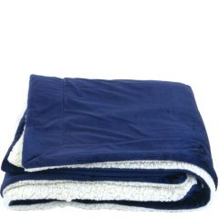 Oversize Sherpa Blanket - Blue