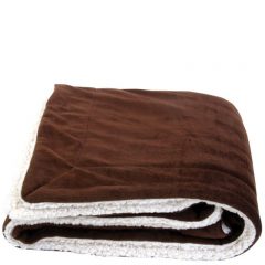 Oversize Sherpa Blanket - Brown