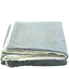 Oversize Sherpa Blanket - Gray