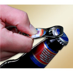 Key Tag Bottle Opener with Full Color Epoxy Dome Imprint - s1