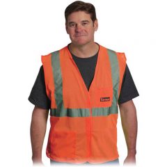 Value Mesh Vest – 2 Pocket - Orange