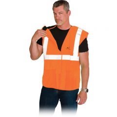 Solid Breakaway Vest with 3 Pockets - Orange