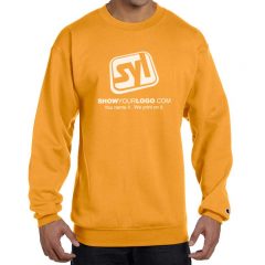 Champion 50/50 Crewneck Printed Sweatshirts - Gold