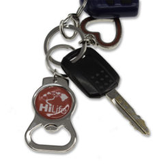 Keychain Bottle Opener with Full Color Dome - s2