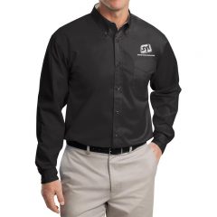 Port Authority Easy Care Button Down Shirts - Black