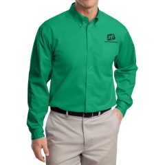 Port Authority Easy Care Button Down Shirts - Court Green