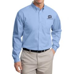 Port Authority Easy Care Button Down Shirts - Light Blue