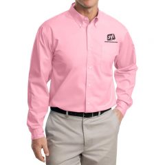 Port Authority Easy Care Button Down Shirts - Light Pink