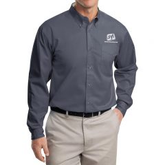 Port Authority Easy Care Button Down Shirts - Steel Grey