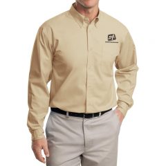 Port Authority Easy Care Button Down Shirts - Stone