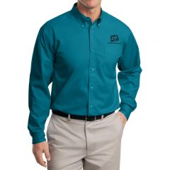 Port Authority Easy Care Button Down Shirts - Teal Green