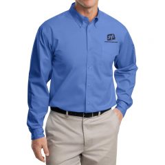 Port Authority Easy Care Button Down Shirts - Ultramarine Blue