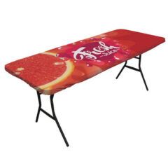 UltraFit Table Topper with Full Color Imprint – 8′ - sample