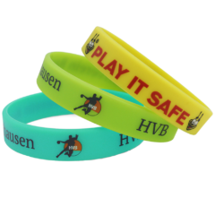 Screen Printed Silicone Wristband Bracelet - screenprintedwristbands