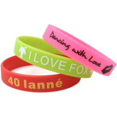 Screen Printed Silicone Wristband Bracelet - screenprintedwristbands2