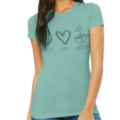 Bella + Canvas Women’s Slim Fit Tee - seafoam blue