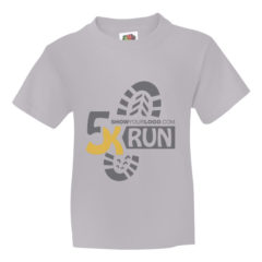 Youth Fruit of the Loom Printed T Shirts - silver
