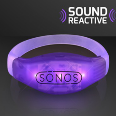 Sound Activated LED Flashing Bracelet - soundactivatedledbraceletpurple