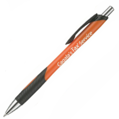 Southlake Vivid Retractable Pen - southlakevividorangeblack