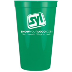 Plastic Stadium Cup – 22 oz - stadiumcup22kellygreen