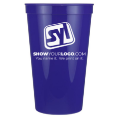 Plastic Stadium Cup – 22 oz - stadiumcup22purple