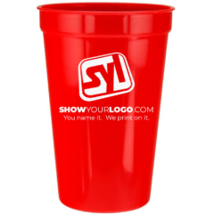 Plastic Stadium Cup – 22 oz - stadiumcup22red
