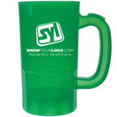 Plastic Stein – 14 oz - stein14oztransgreen