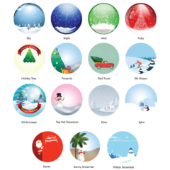 Ornament – Holiday Die Cast Snow Globe - stocksnowglobedesigns