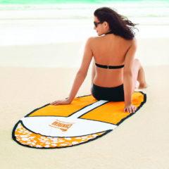Hibiscus Surf Board Towel - surfboardinuse