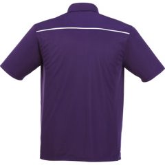 Albula Short Sleeve Polo - Dark Plum Back