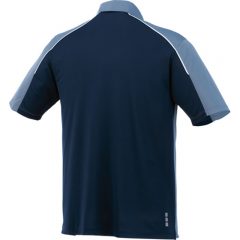 Martis SS Polo - Navy And Steel Grey And White Back