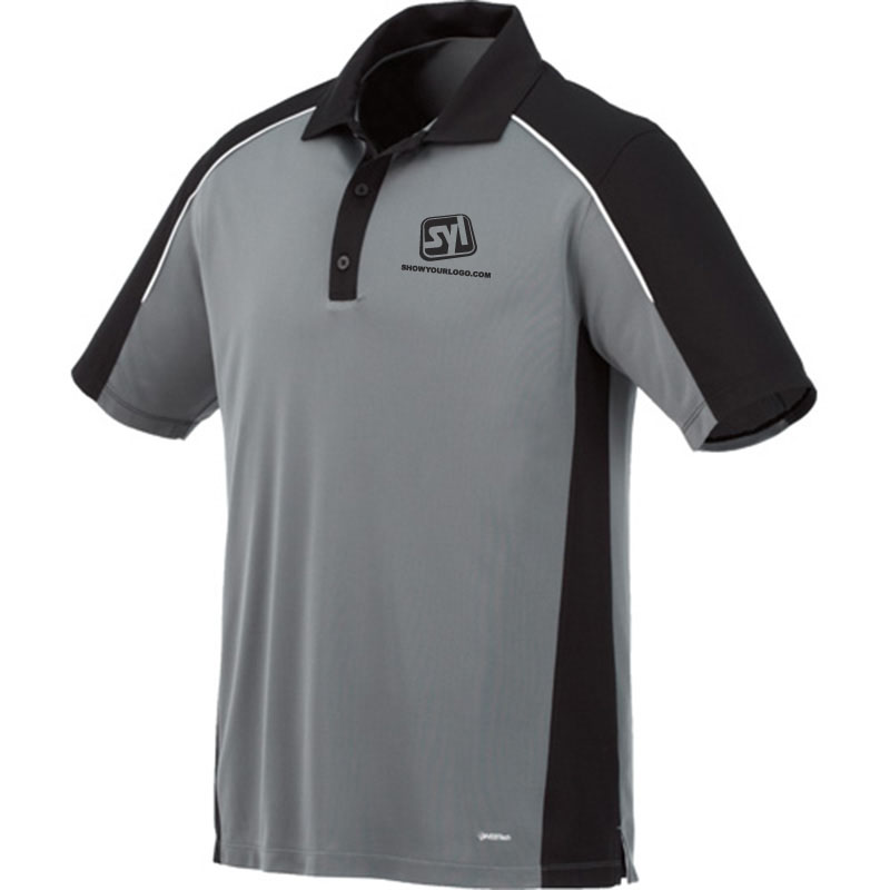 Martis SS Polo - Steel Grey And Black And White
