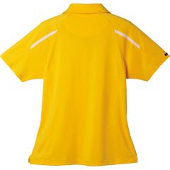 Ladies’ Nyos Short Sleeve Polo - Yellow Back