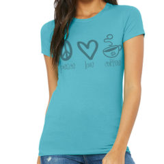 Bella + Canvas Women’s Slim Fit Tee - turquoise