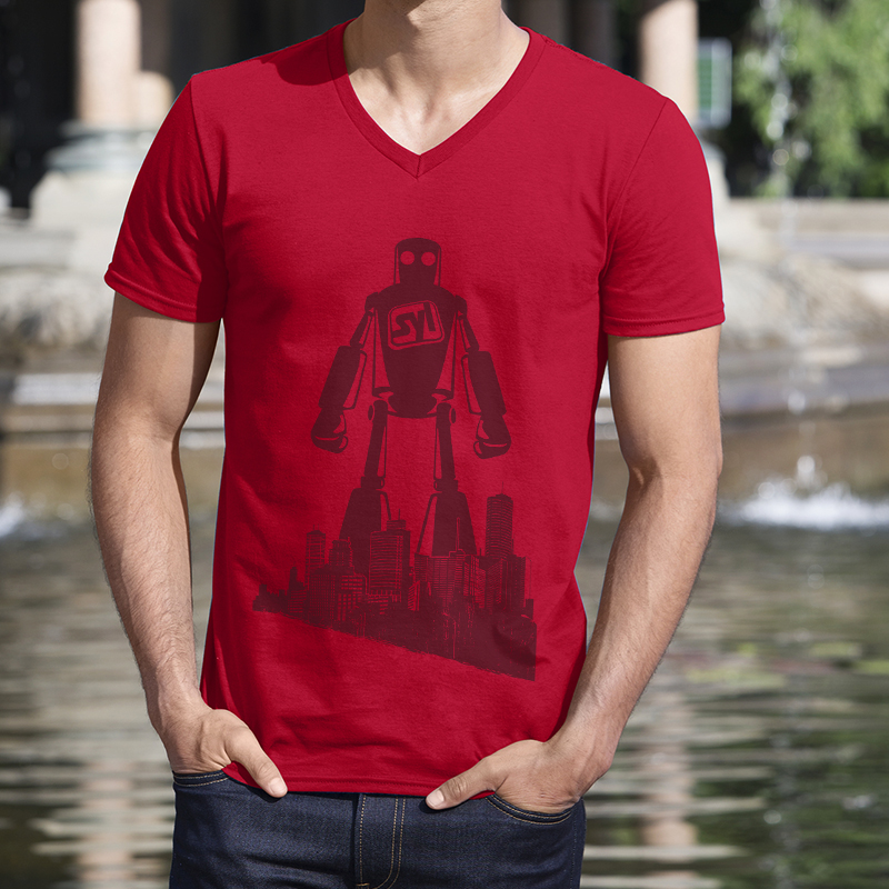 Gildan SoftStyle® Printed V-Neck T-Shirt -