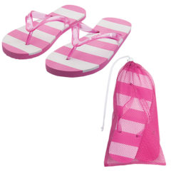 Striped Adult Flip Flops - ASWFlipFlop