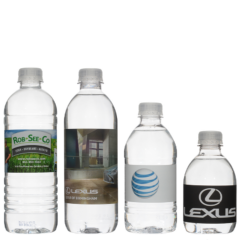 Bottled Water with Custom Printed Label - water2