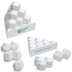 Pyramid Stack Puzzle Set - white